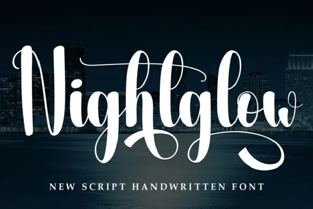 Nightglow Script font