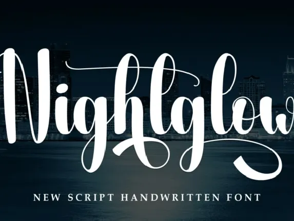 Nightglow Script font