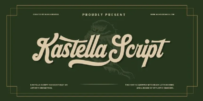 Kastella Script font