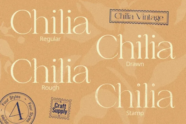 Chilia Vintage font