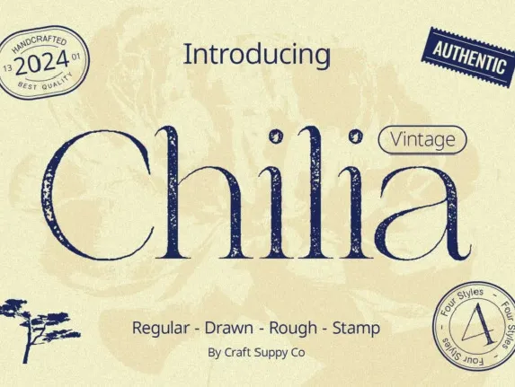 Chilia Vintage font