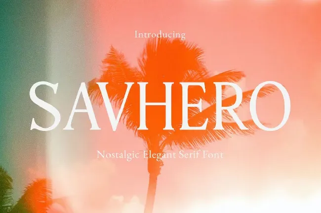 Savhero font