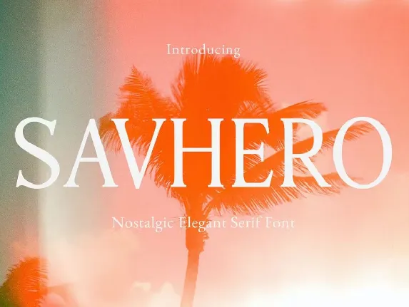 Savhero font