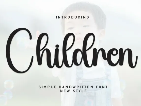 Children Script font