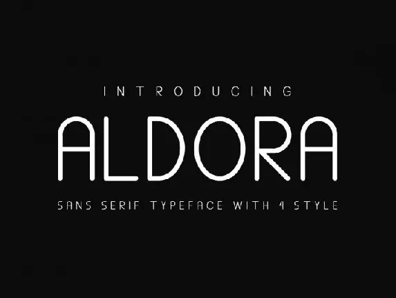 Aldora Futuristic font