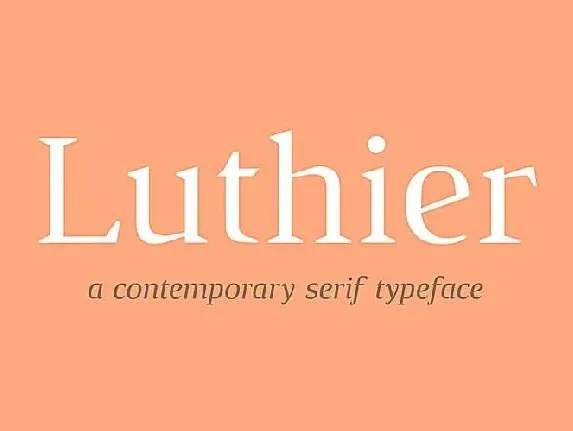 Luthier Free font