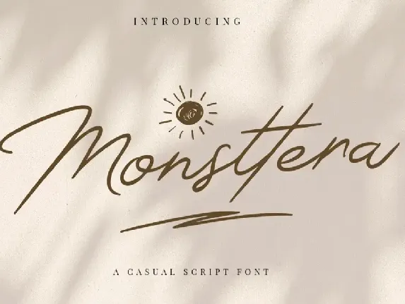 Monsttera font