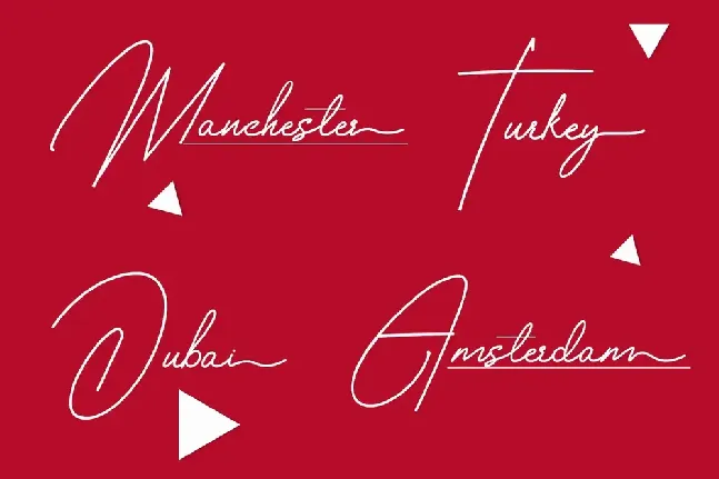 Housttely Signature font