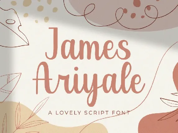 James Ariyale font