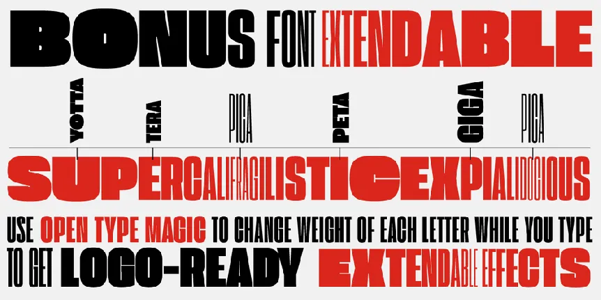 Extenda Trial font