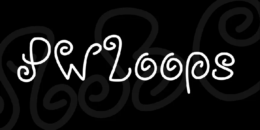 PWLoops font