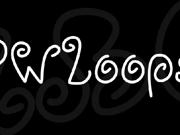 PWLoops font