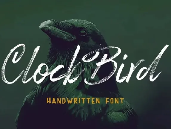 Clock Bird font