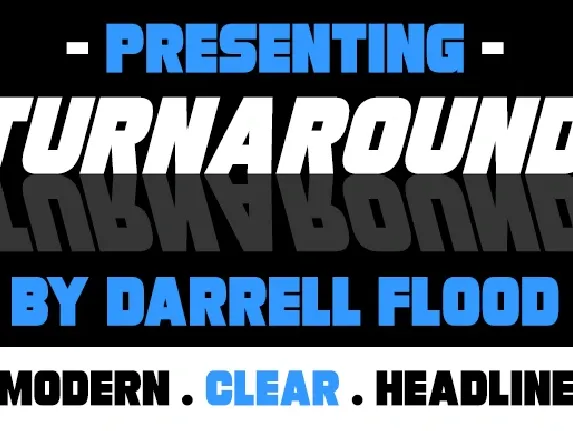 Turnaround Family font