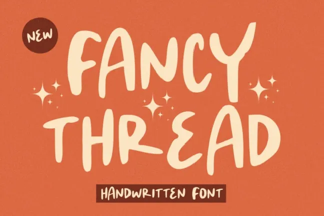 Fancy Thread Display font