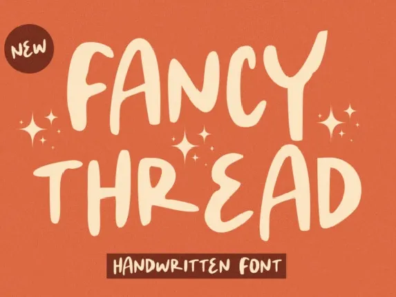 Fancy Thread Display font