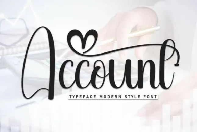 Account Script font