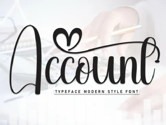 Account Script font