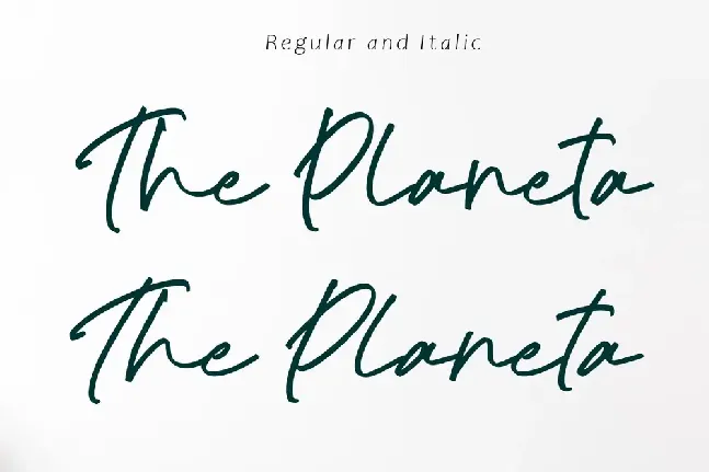 The Planeta font