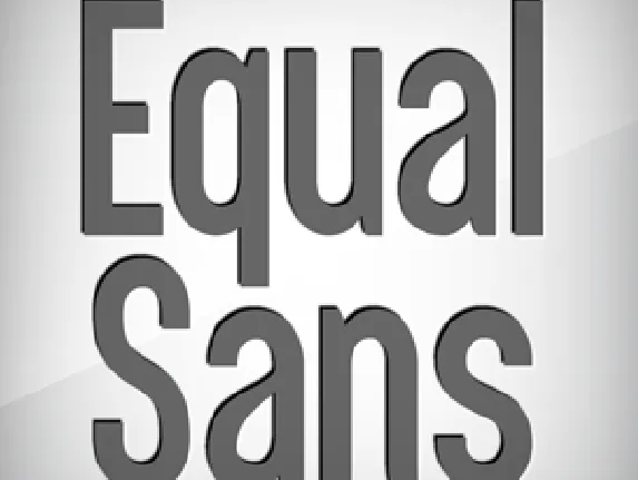 Equal Sans Demo font