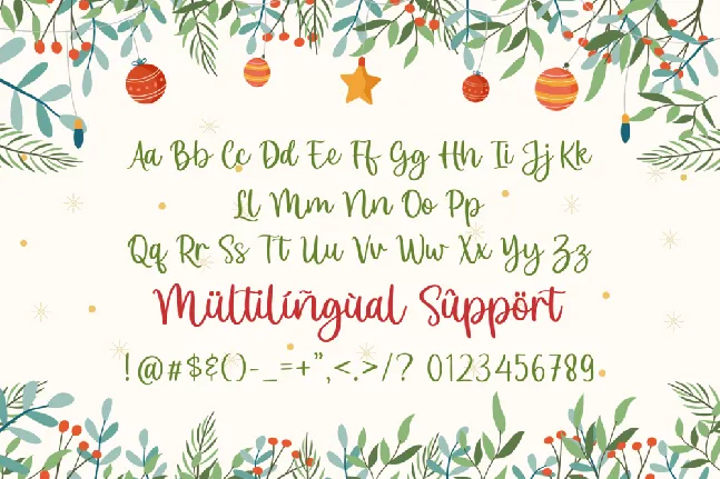 Christmas Scriptty Demo font