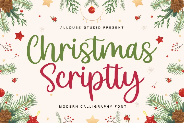 Christmas Scriptty Demo font