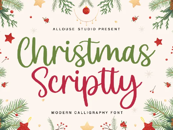 Christmas Scriptty Demo font