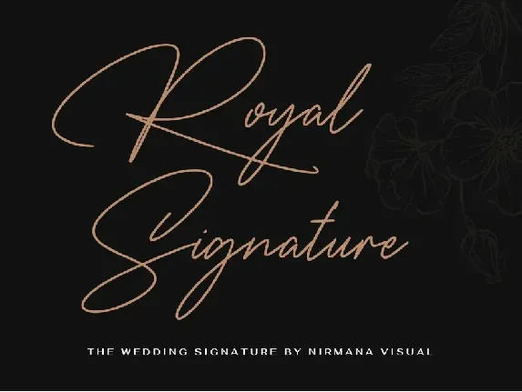 The Wedding Signature font