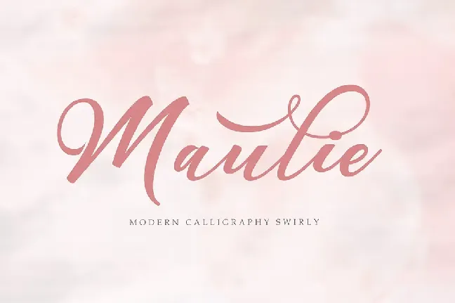 Maulie Script font