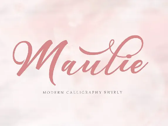 Maulie Script font