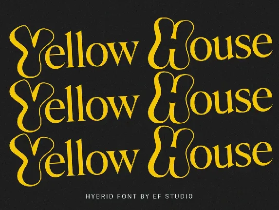 Yellow House font