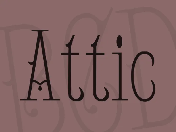 Attic font