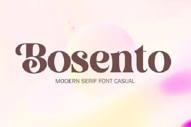 Bosento font