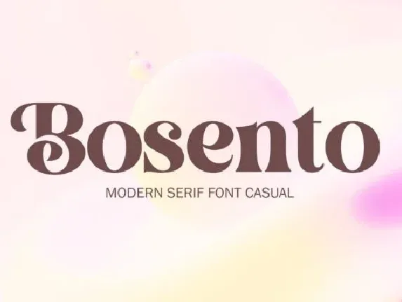 Bosento font