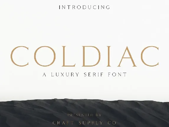 Coldiac Family font