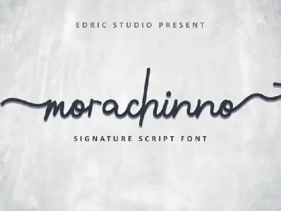 Morachinno Signature font