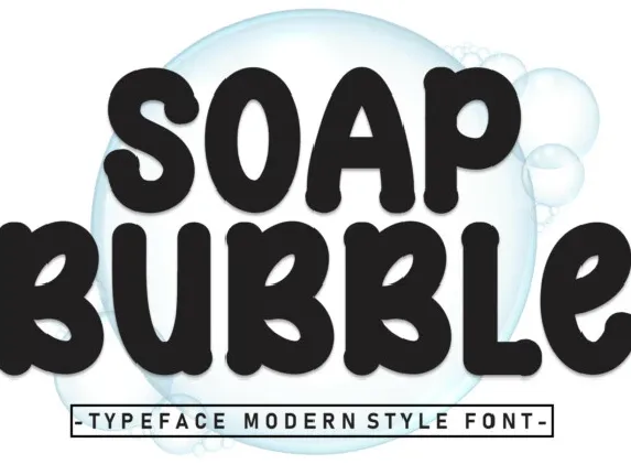 Soap Bubble Display Typeface font