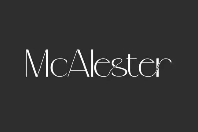 McAlester font