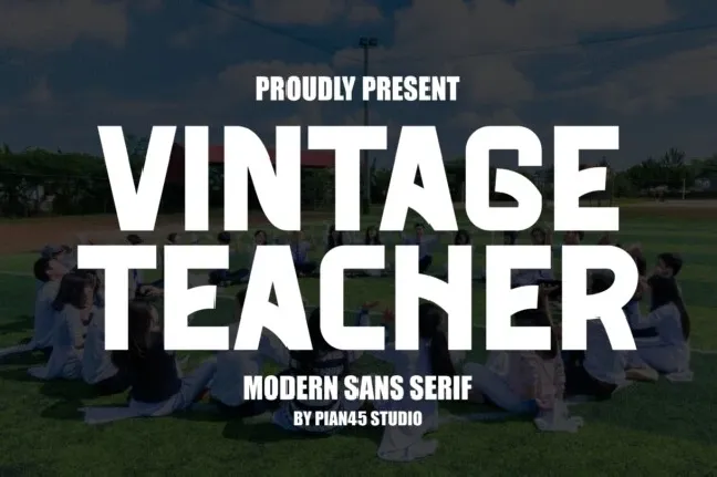 Vintage Teacher font