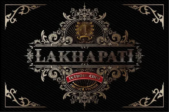 Lakhapati font