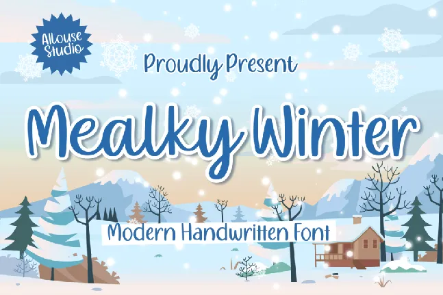 Mealky Winter Demo font