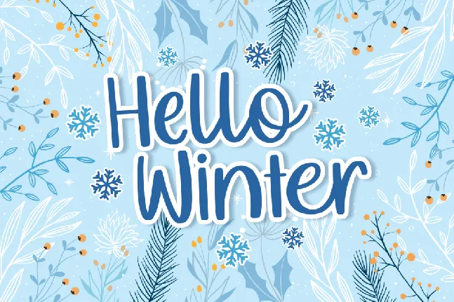 Mealky Winter Demo font