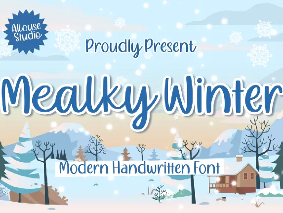 Mealky Winter Demo font