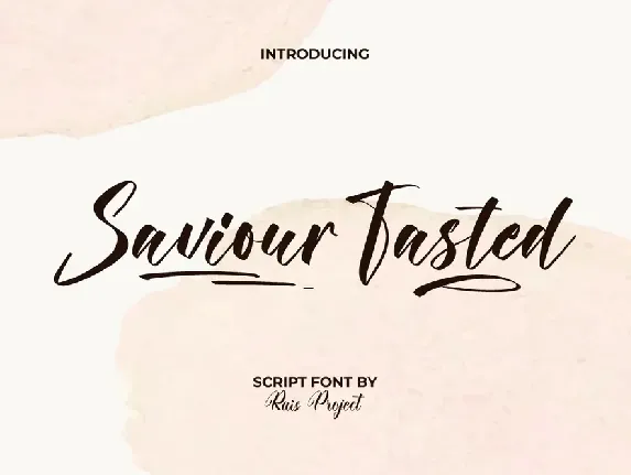 Saviour Tasted Demo font