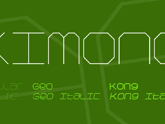 Kimono font