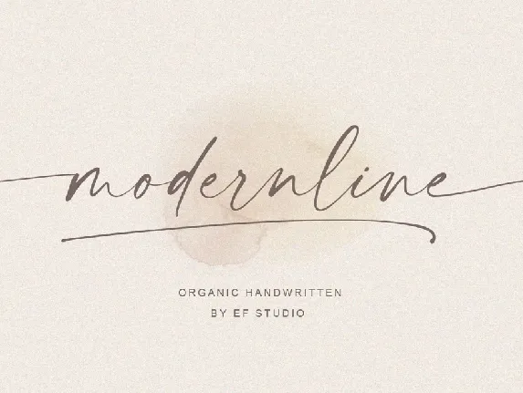 Modernline Signature Handwritten font