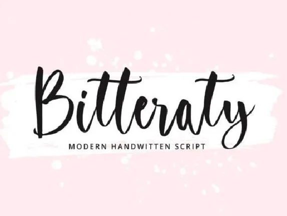 Bitteraty font