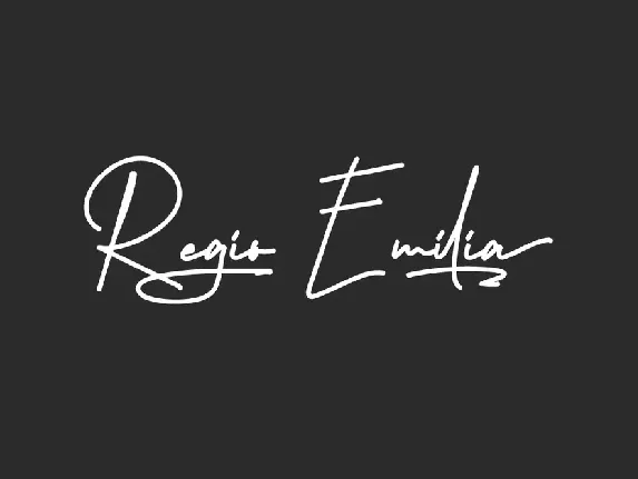 Regio Emilia font