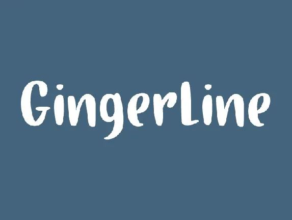 Gingerline font