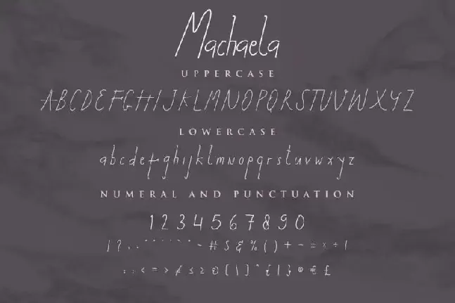 Machaela Handwritten font